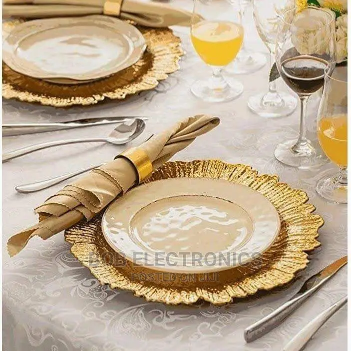 6 Pcs Dining Charger Plates