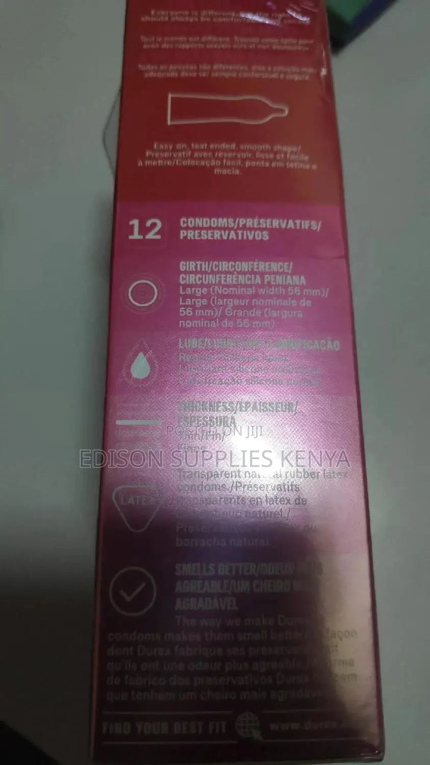 Durex Fetherlite Condoms 12pack Intense Orgasmic Feeling