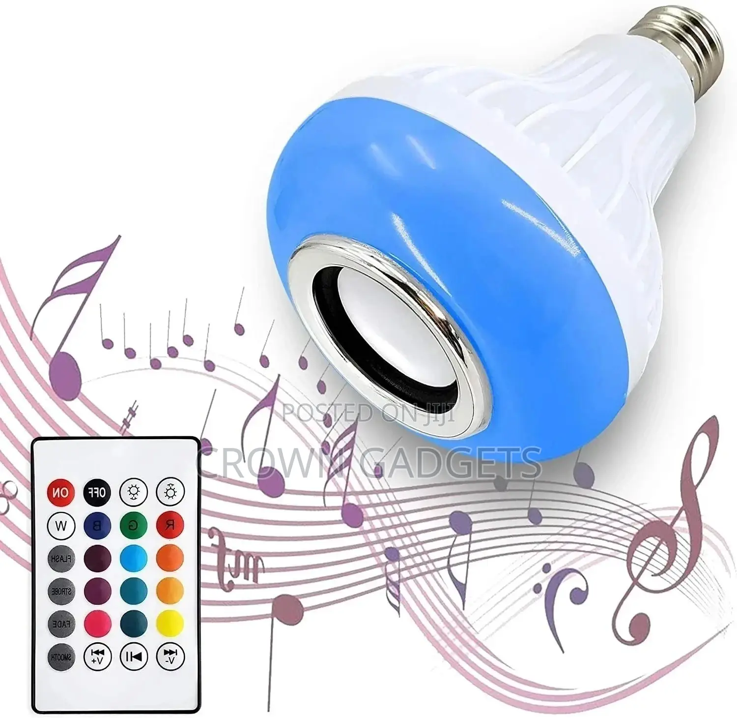 Smart RGB Wireless Bluetooth Speaker Bulb Music Playing