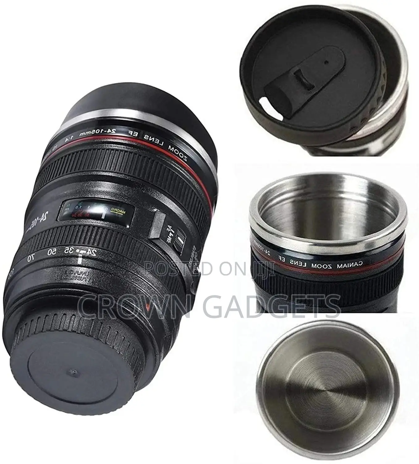Camera Lens Coffee Mug/Cup With Lid (Designer Mug)