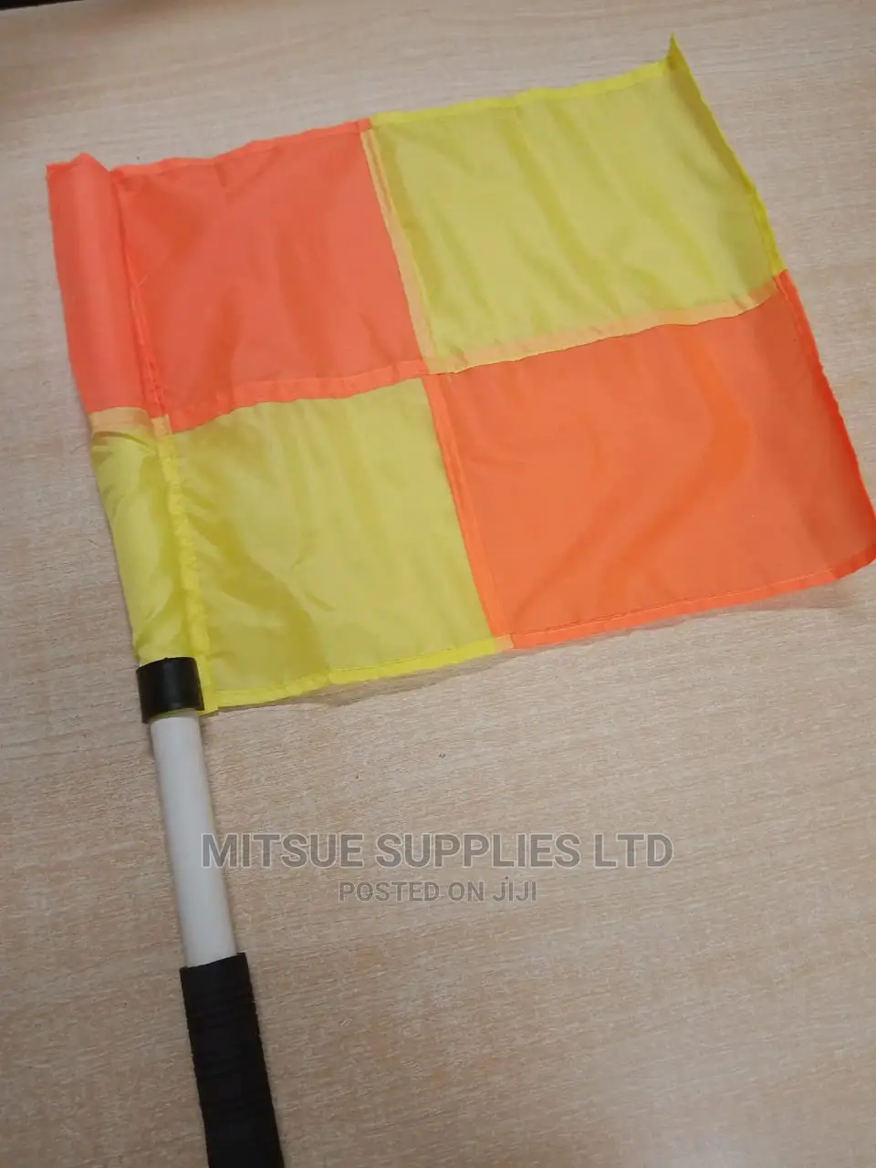 A Pair Of Referee Linesman Flags 4 Squares