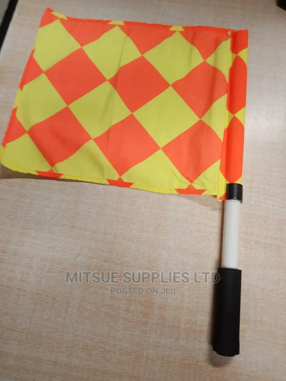 A Pair Of Referee Linesman Flag Diamond Design