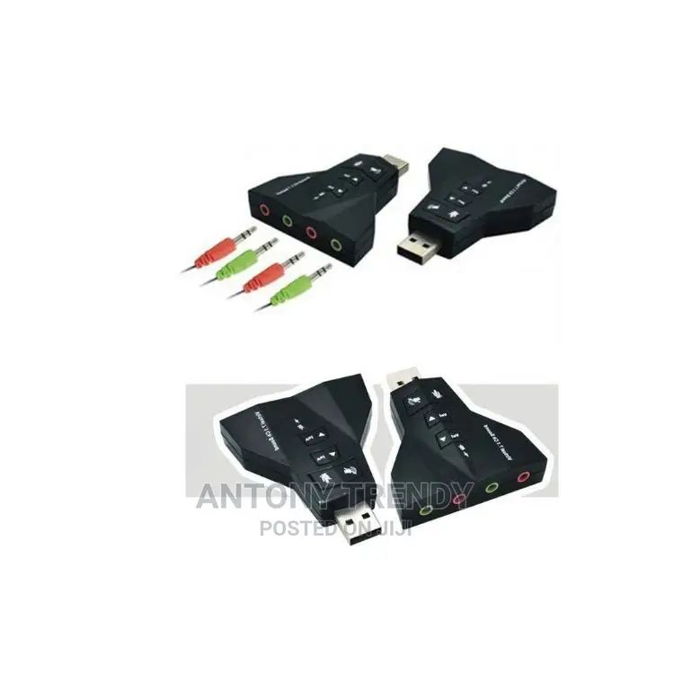 1 Pc 3d External Usb Audio Sound Card 7.1