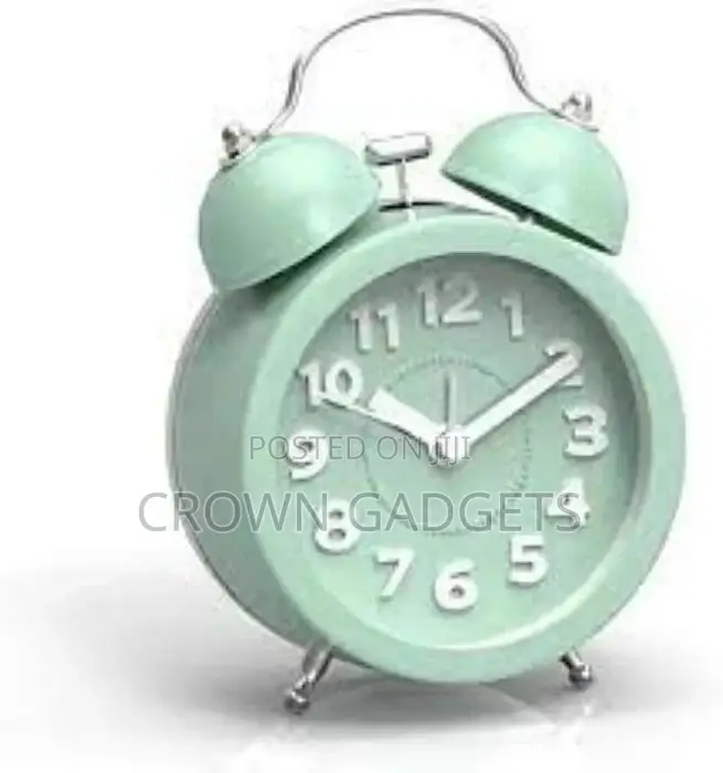 Mini Non-Ticking Vintage Classic Analog Alarm Clock