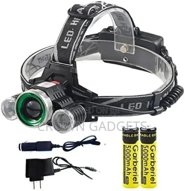 Ed Headlamp 3 T6 Zoomable Head Flashlight