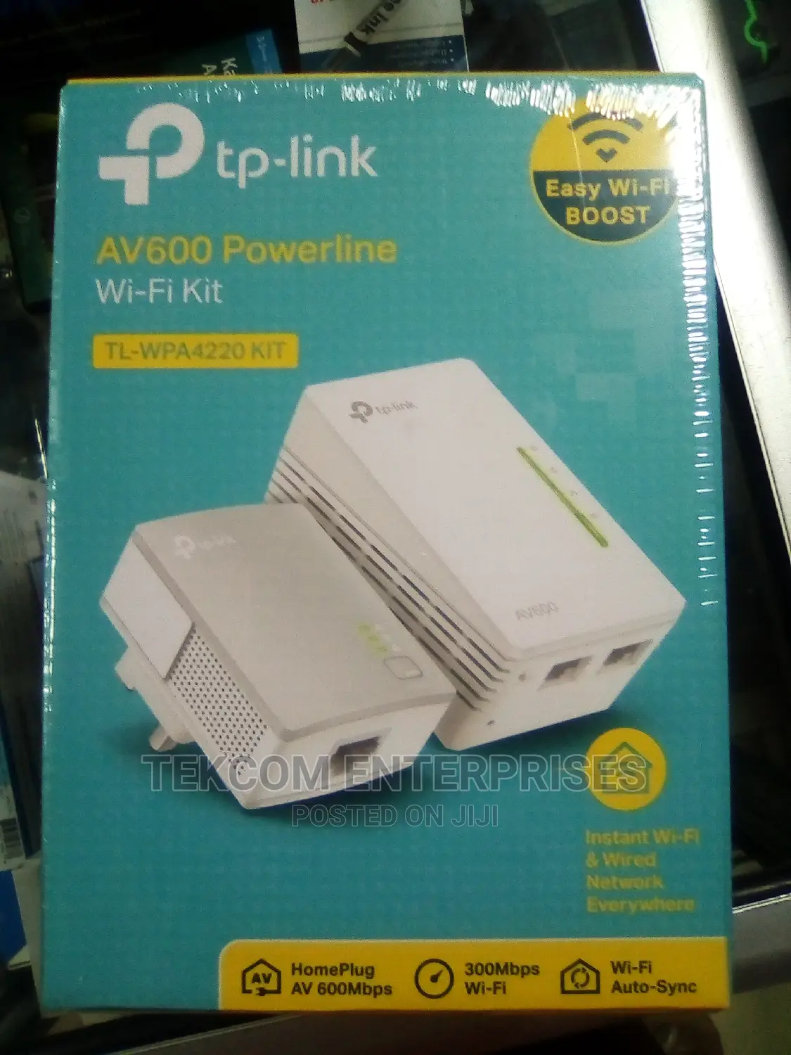TP LINK TL WPA4220 Powerline 600 Wi-fi Powerline Extender