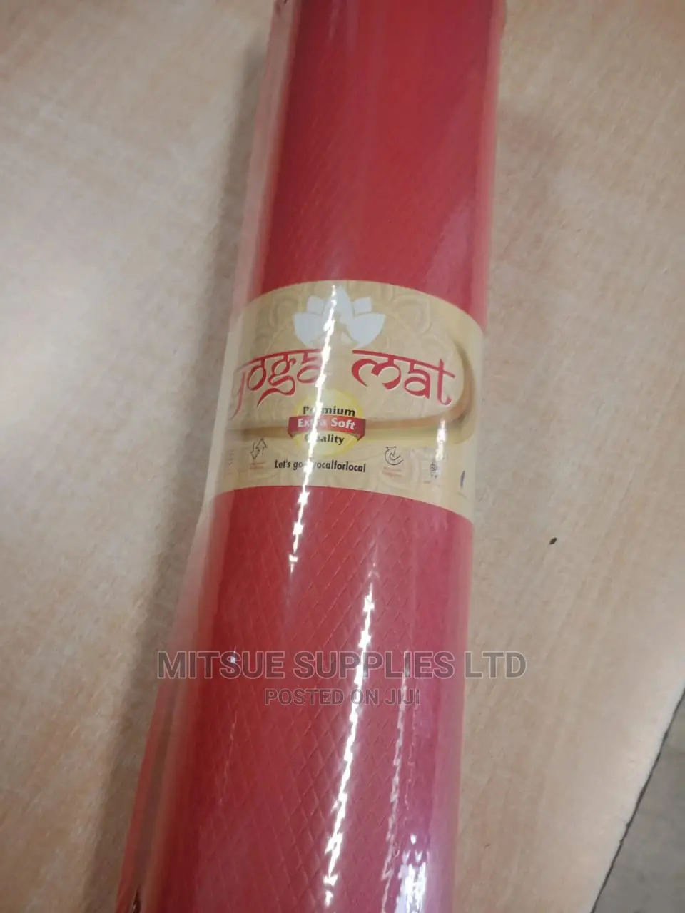 Yoga Mat 8MM Thick With Bag- Dusty Pink