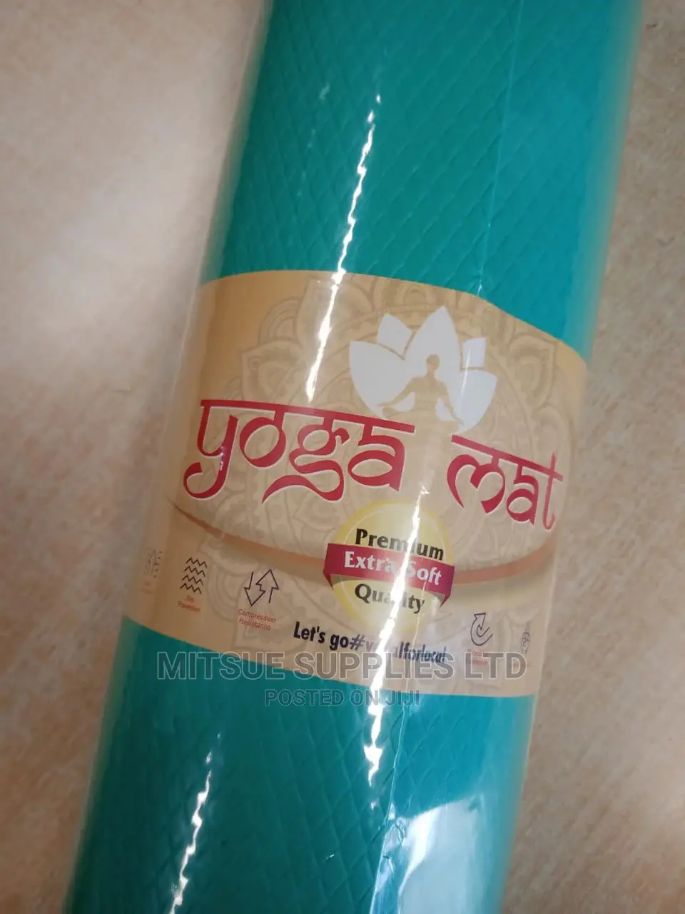 Yoga Mat 8MM Thick With Bag- Turquois Green