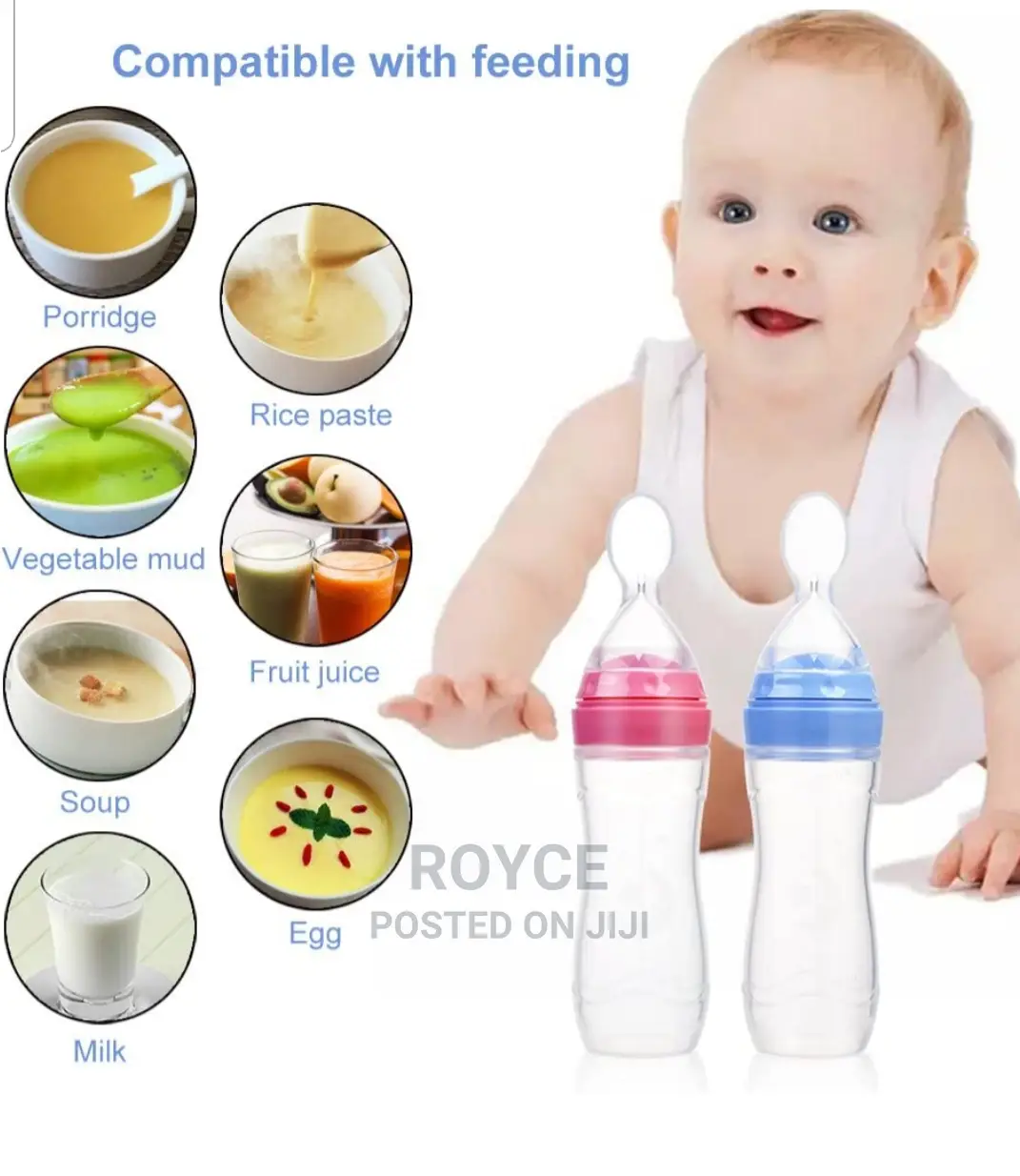Baby Weaning Bottle With Spoon