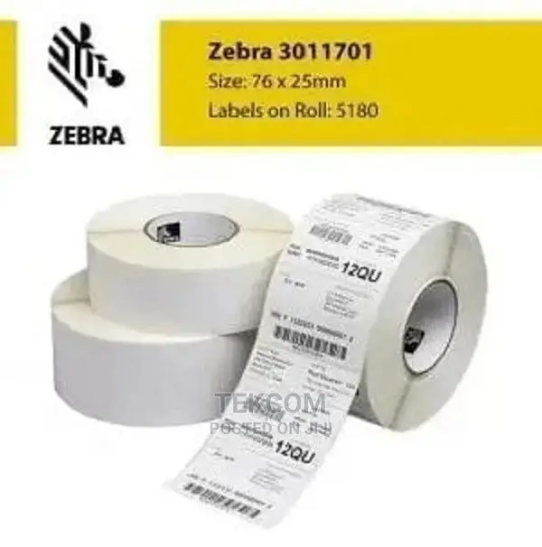 Zebra 3011701 76 X 25mm Gloss Polyethylene Label