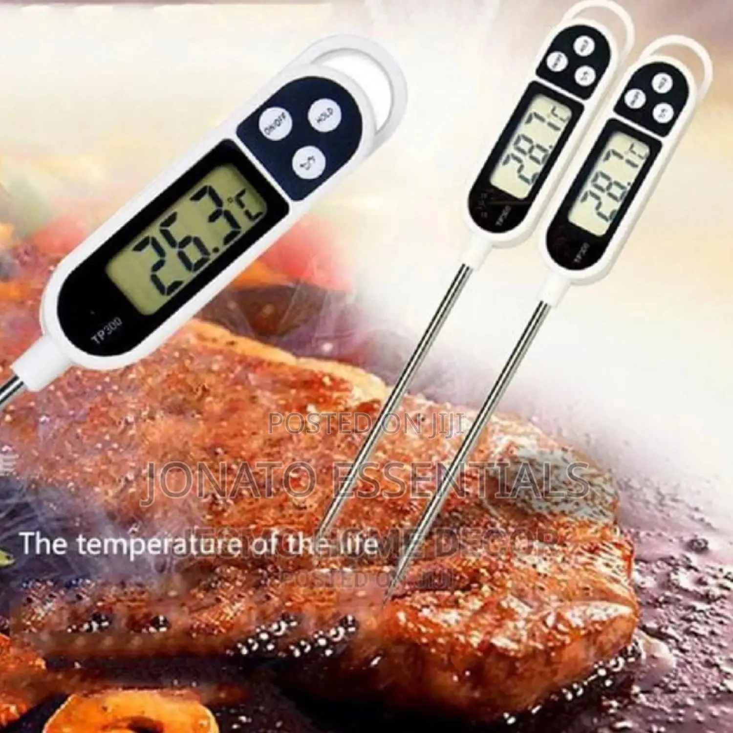 Digital Food Thermometer For Cooking, Bbq & Baking