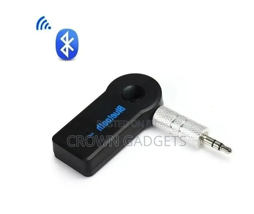 1 Bluetooth Adapter Wireless Auxiliary (Aux) Cord for Cars