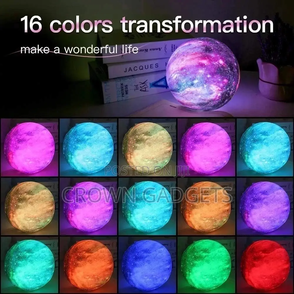3D Printing Moon Light Uses Dimmable and Touch Control