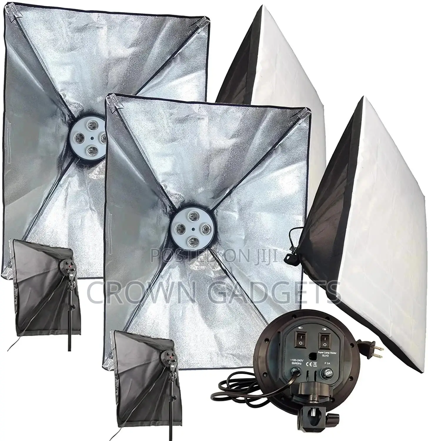 E27 Photography Lighting 50x70 Cm Four Lamp Softbox Kit
