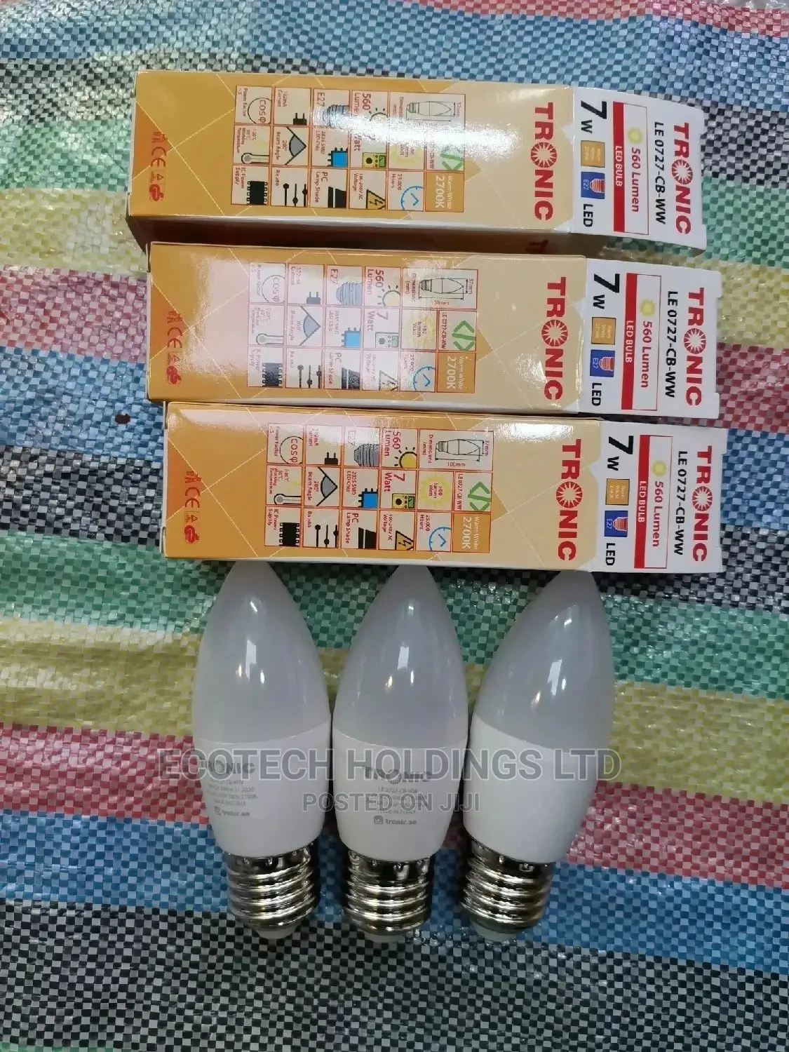 7wts E27 Warm White Chandalia Bulbs
