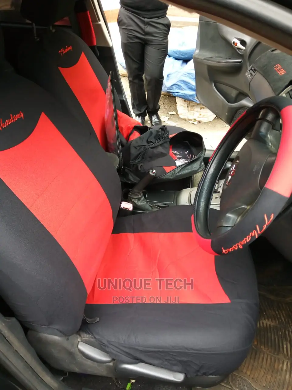 Car Seat Covers Red/Black