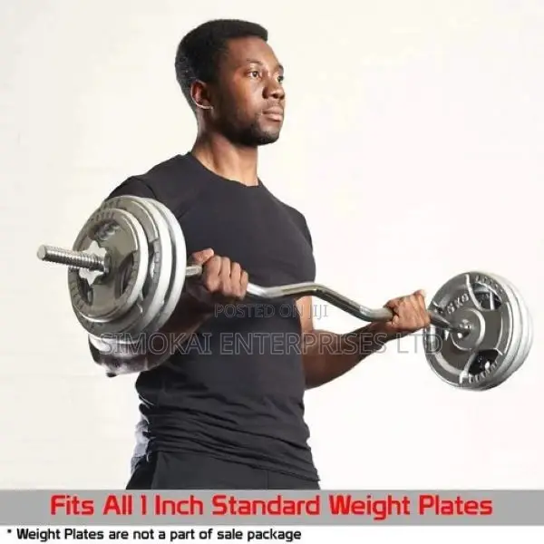 Curled Bar for Weight Lifting