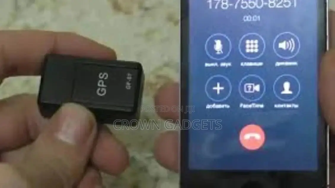 Mini Magnetic GPS Tracker With Microphone Gf-07 - Black