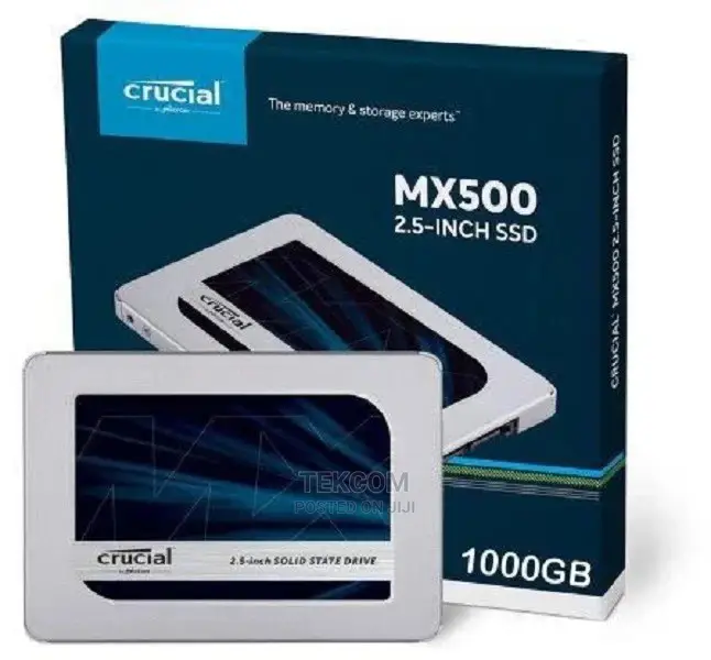 Crucial MX500 2.5" SATA 7mm (With 9.5mm Adapter) SSD 1000GB