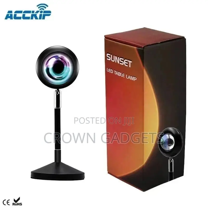 180 Degree Rotation Sunset Projection Lamp for Homes