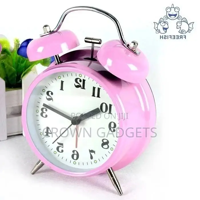 Non-Ticking 4′′ Twin Bell Alarm Clock