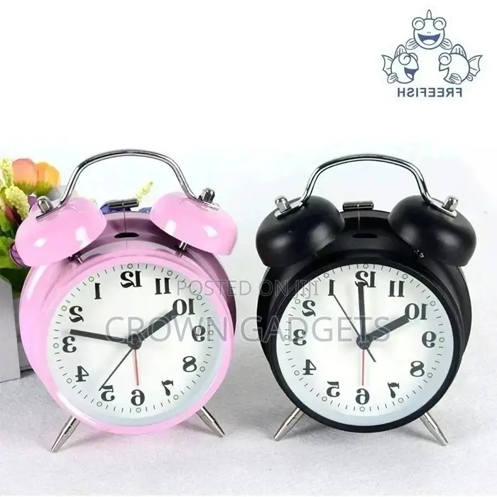 Loud Sound for Deep Sleepers] 4'' Twin Bell Alarm Clock