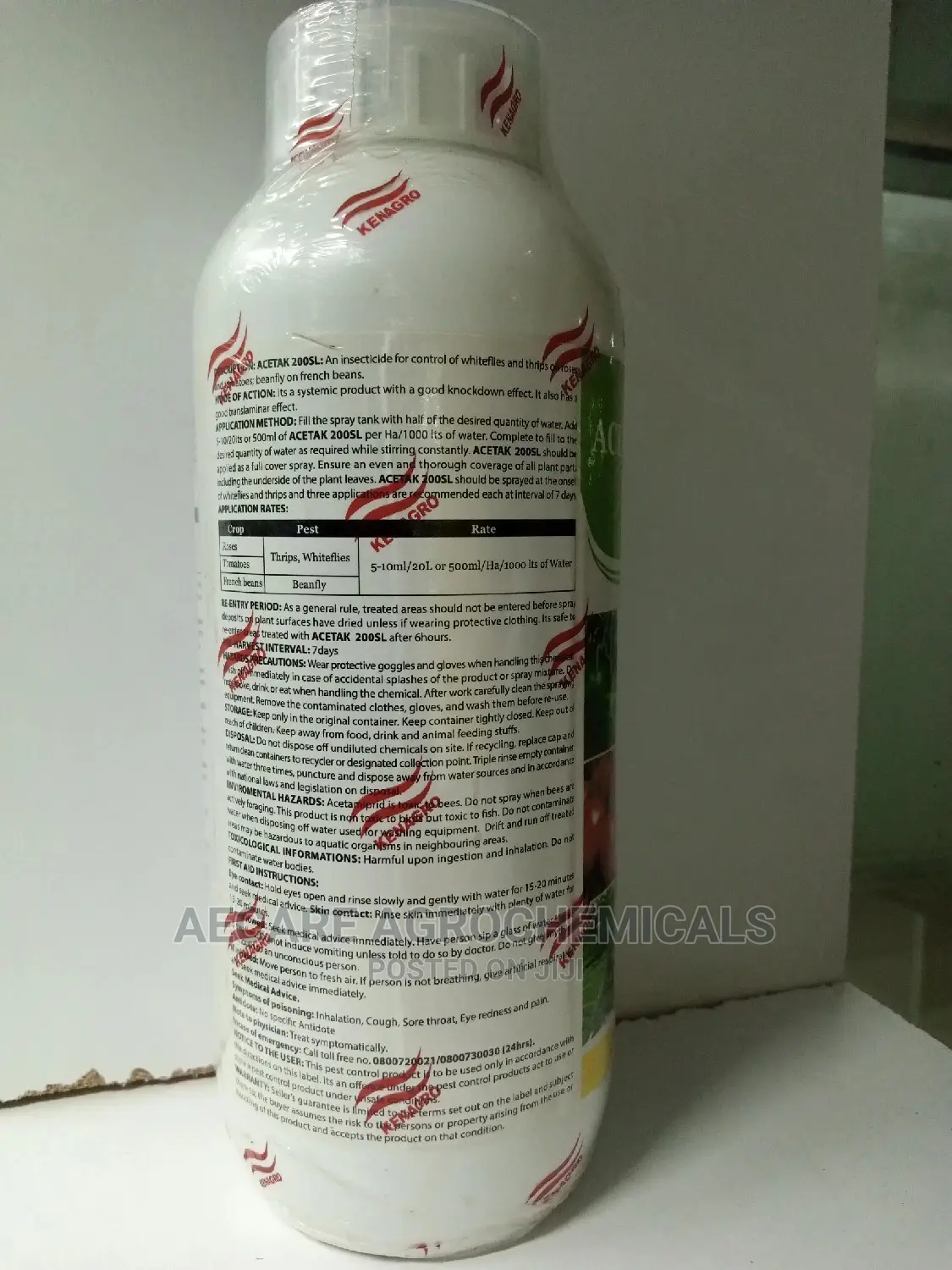 Acetak 200sl Insecticide 50ml, 100ml, 250ml , 1 Litre