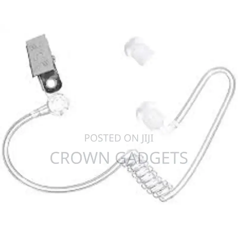 Fbi Plug Throat Mic Air Tube Covert Earpiece Headset