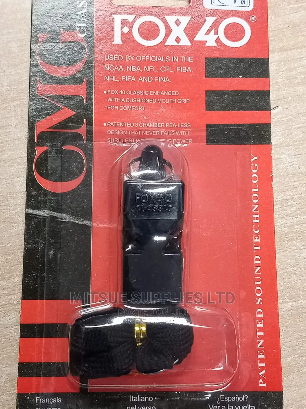 Sports Whistle Fox 40 With A Lanyard