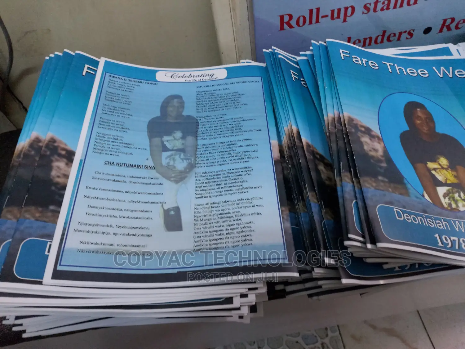 Designing and Bulk Printing on Funeral Programs