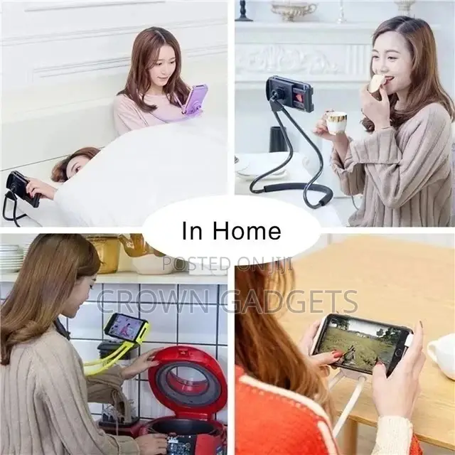 Lifedream Flexible 360 Clip Cell Phone Holder Lazy Neck Desk