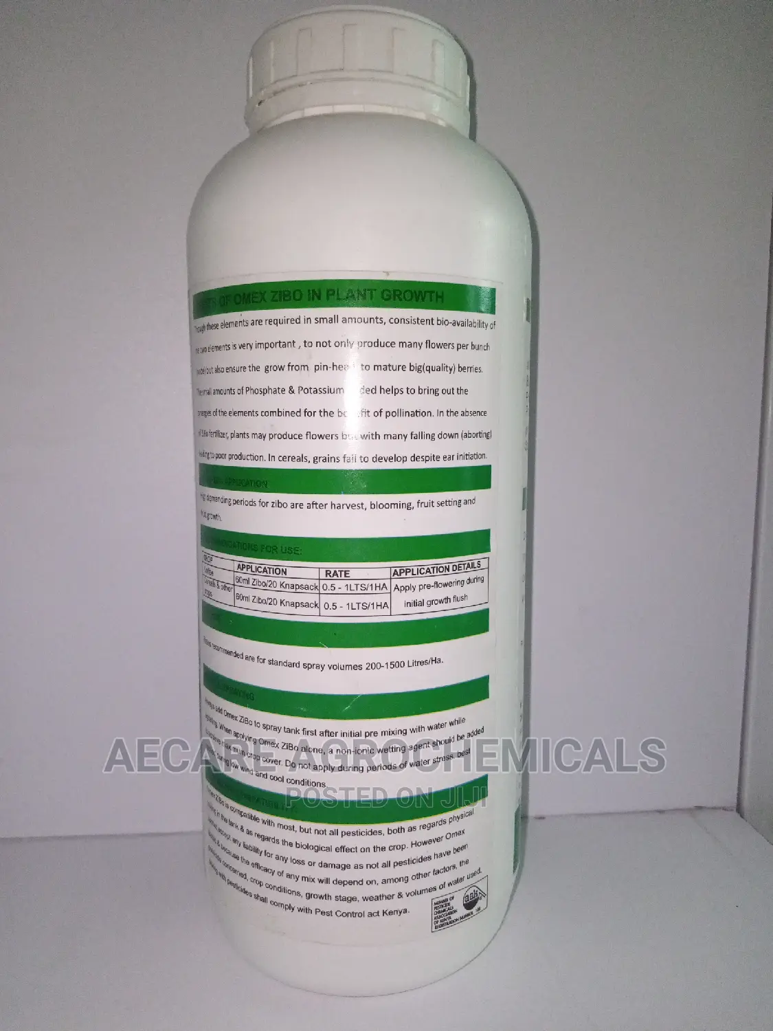 Omex Zibo Inorganic Foliar Fertilizer 1 Litre