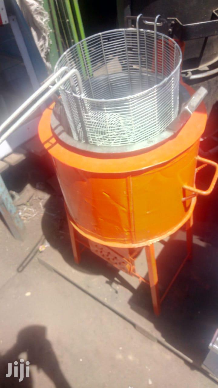 Charcoal Deep Fryer, Charcoal Chips Fryer- {All Sizes}