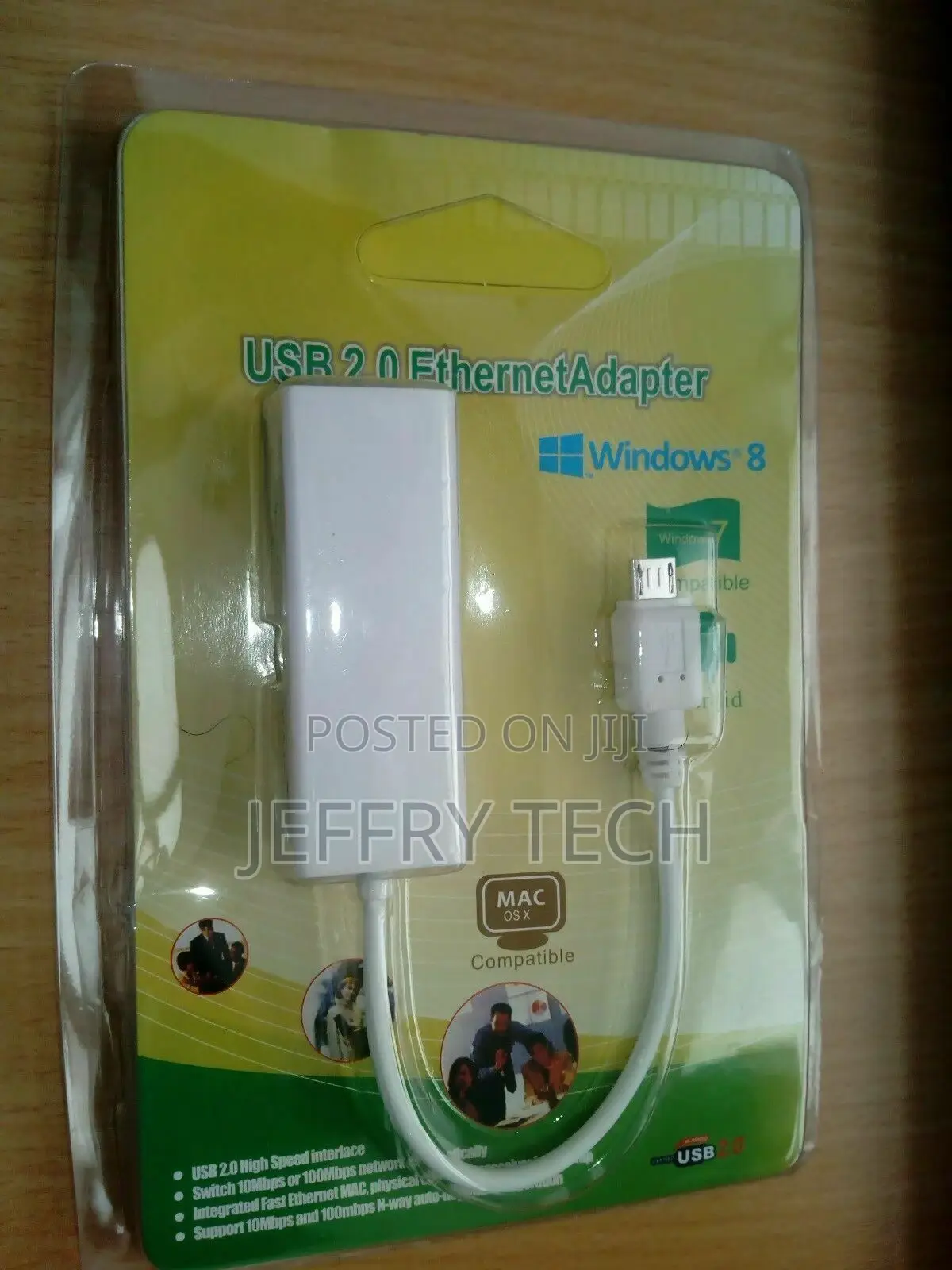 Micro USB 2.0 5p- RJ45 Network Lan Ethernet Cable Adapter Wi