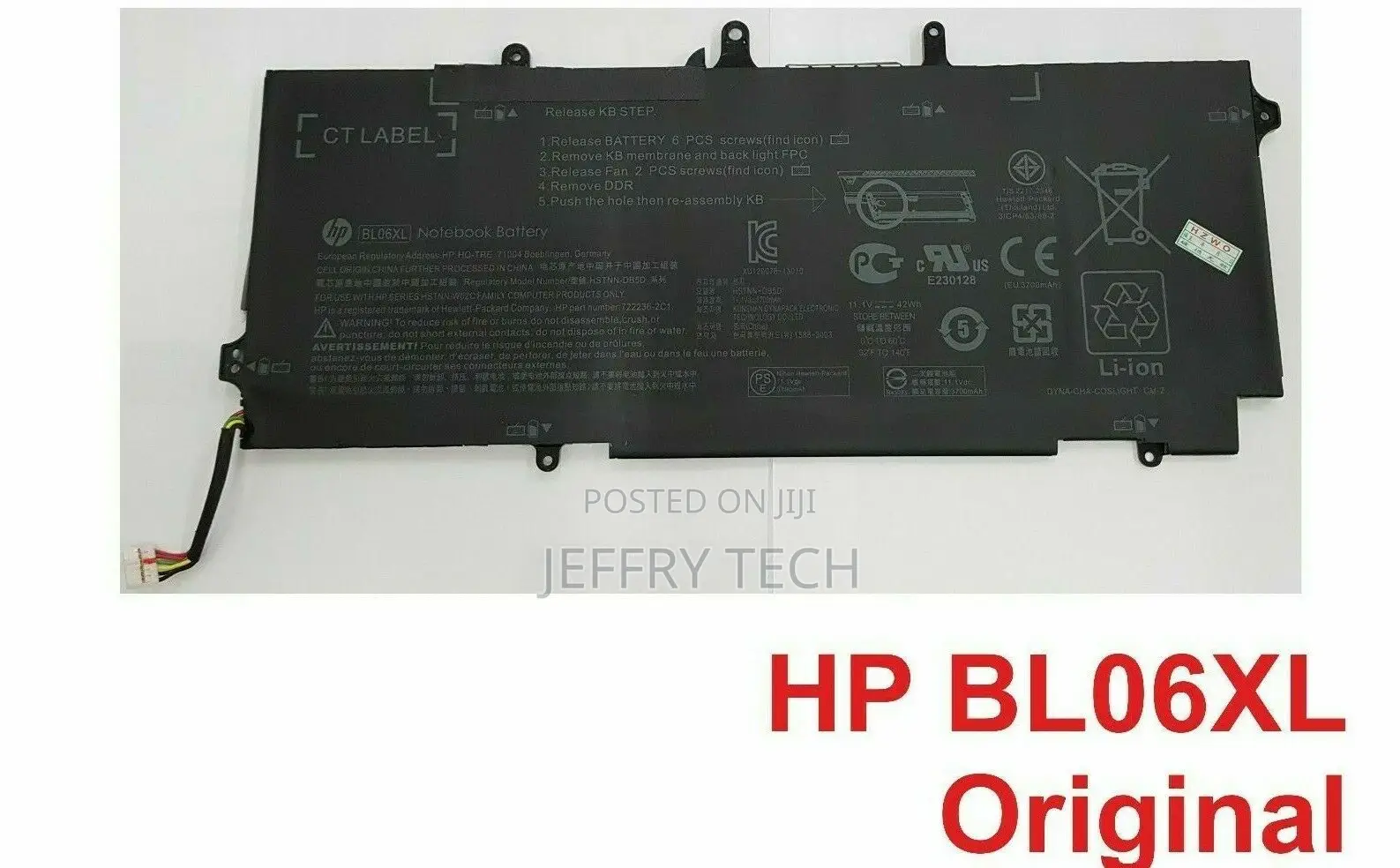Laptop Battery for HP Elitebook Folio 1040 G1 G2 BL06XL 722