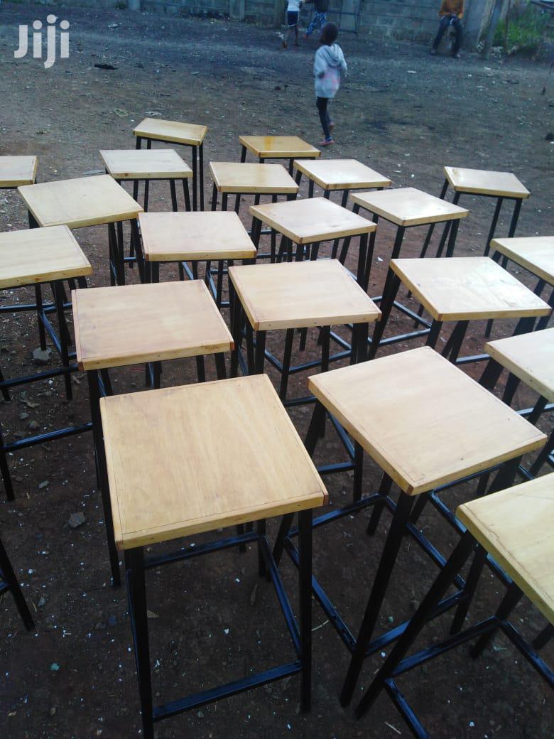 Laboratory School Stools-Heavy Gauge Square Tube and Top