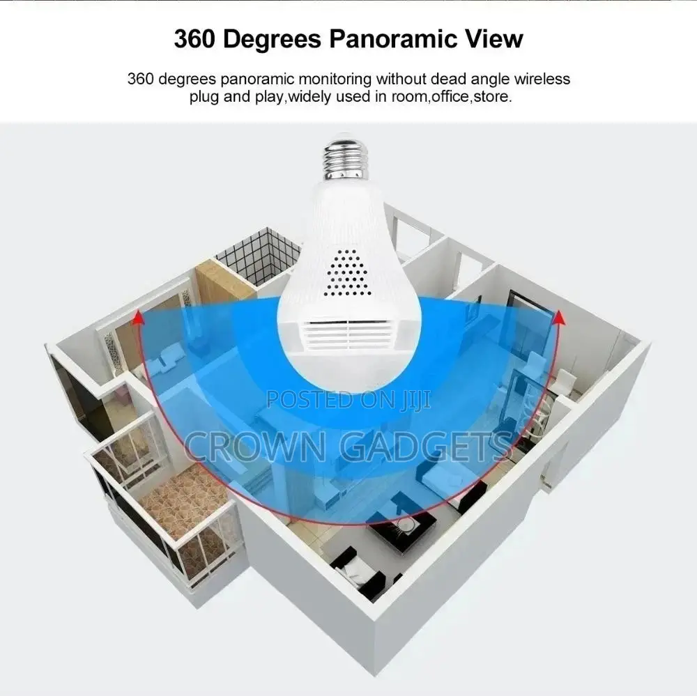 360° Degree Fisheye Hidden Wifi IP Bulb High Technology