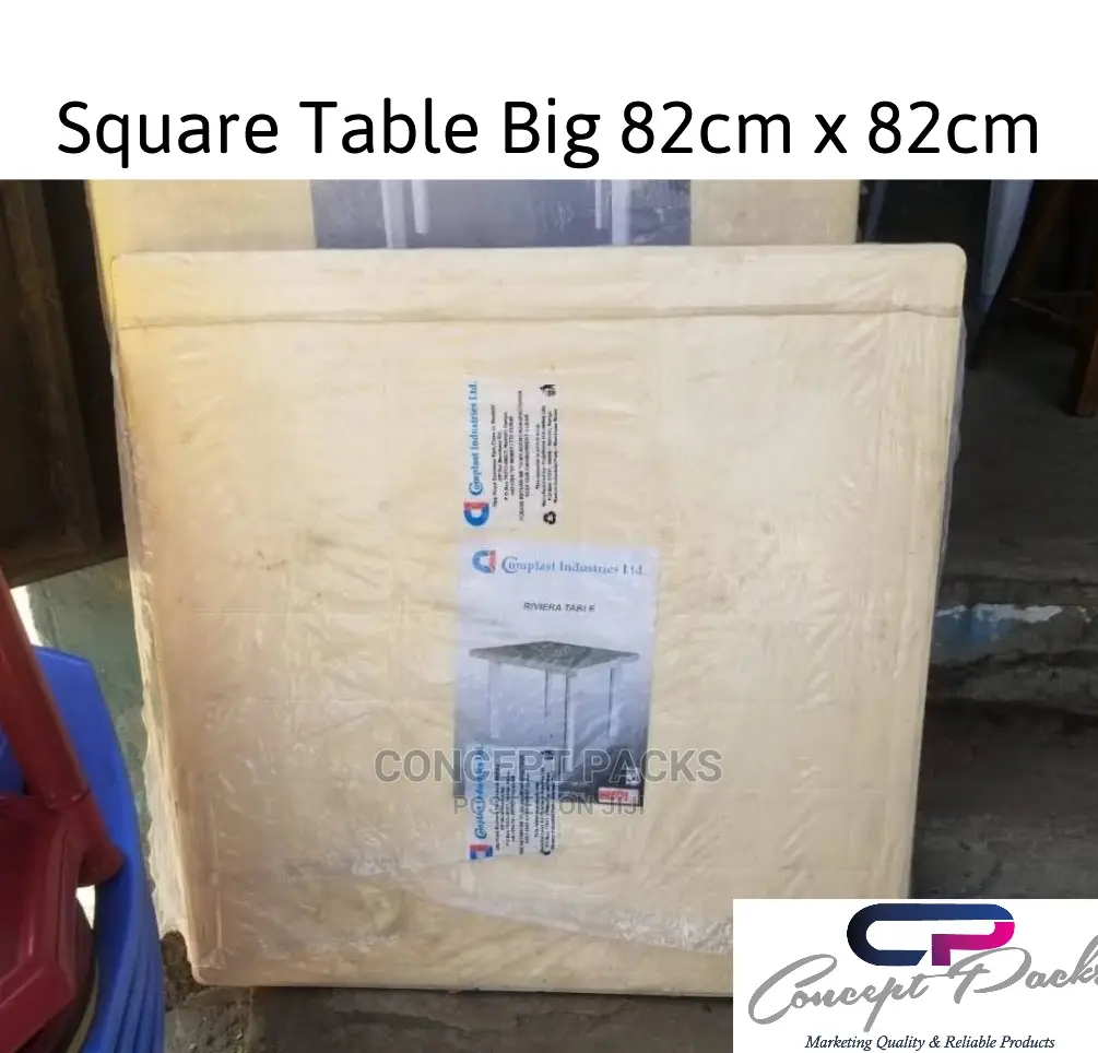 Plastic Square Table Colour;Cream,Blue, Green