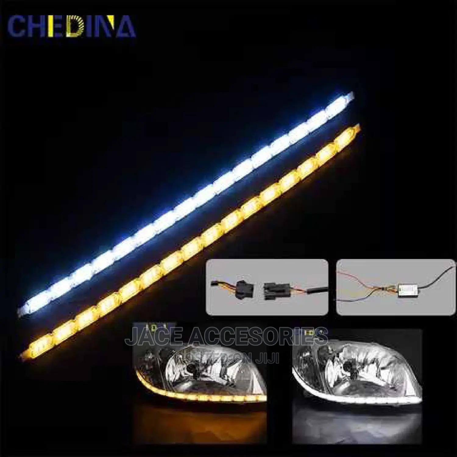 Day Running Lights 2 Color White Yellow