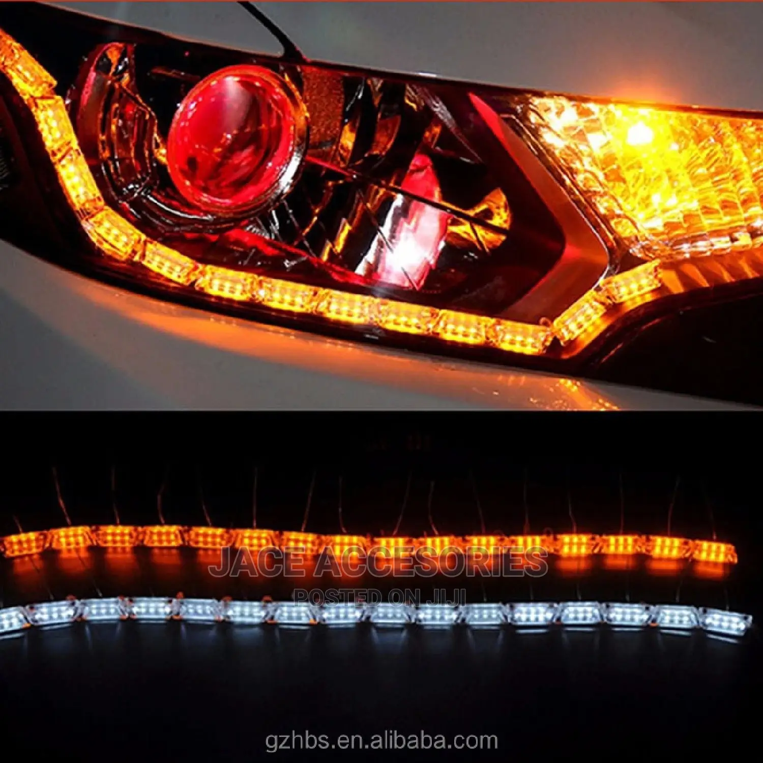 Day Running Lights 2 Color White Yellow