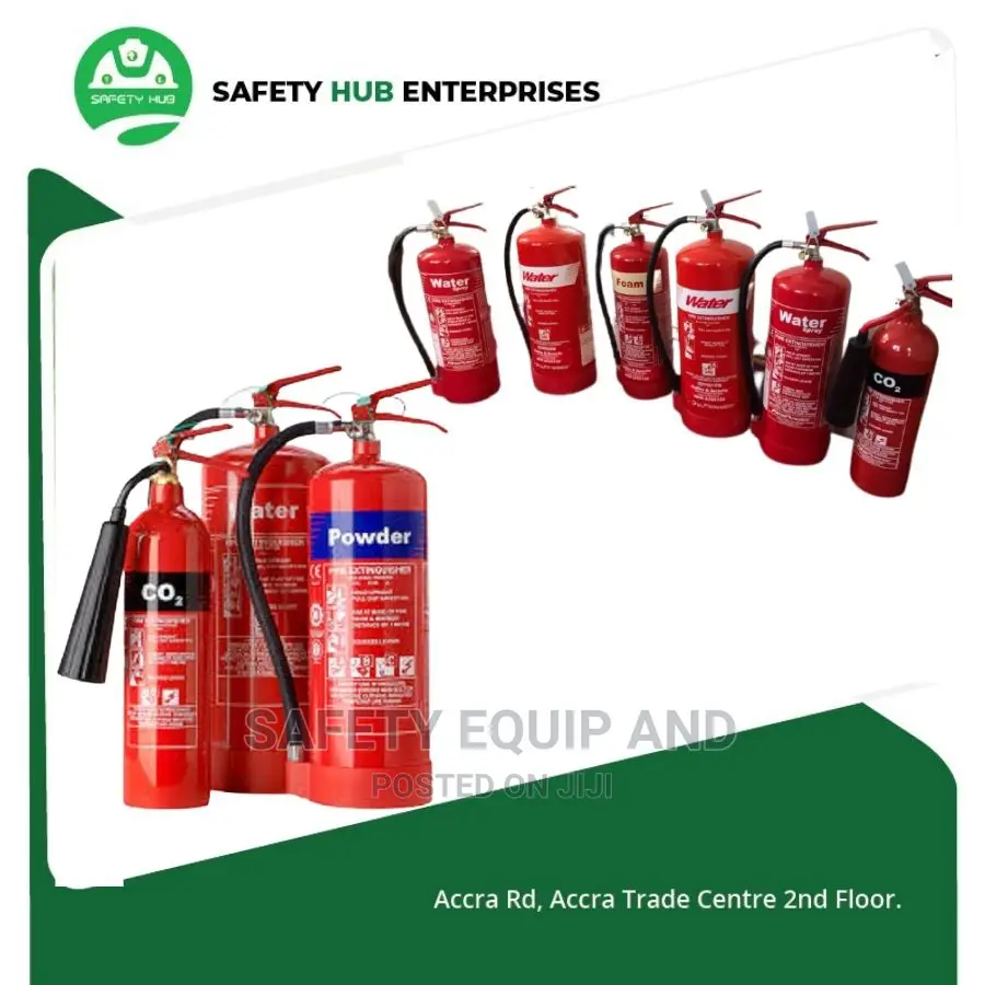 Fire Extinguishers Available (Dry Powder, Co2, Water, Foam)