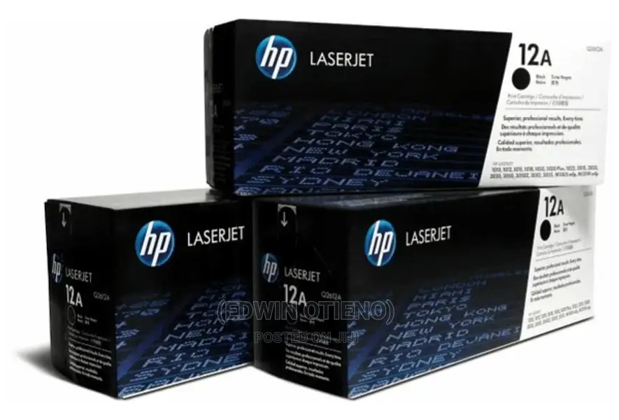 Black HP Toner Cartridge 12A