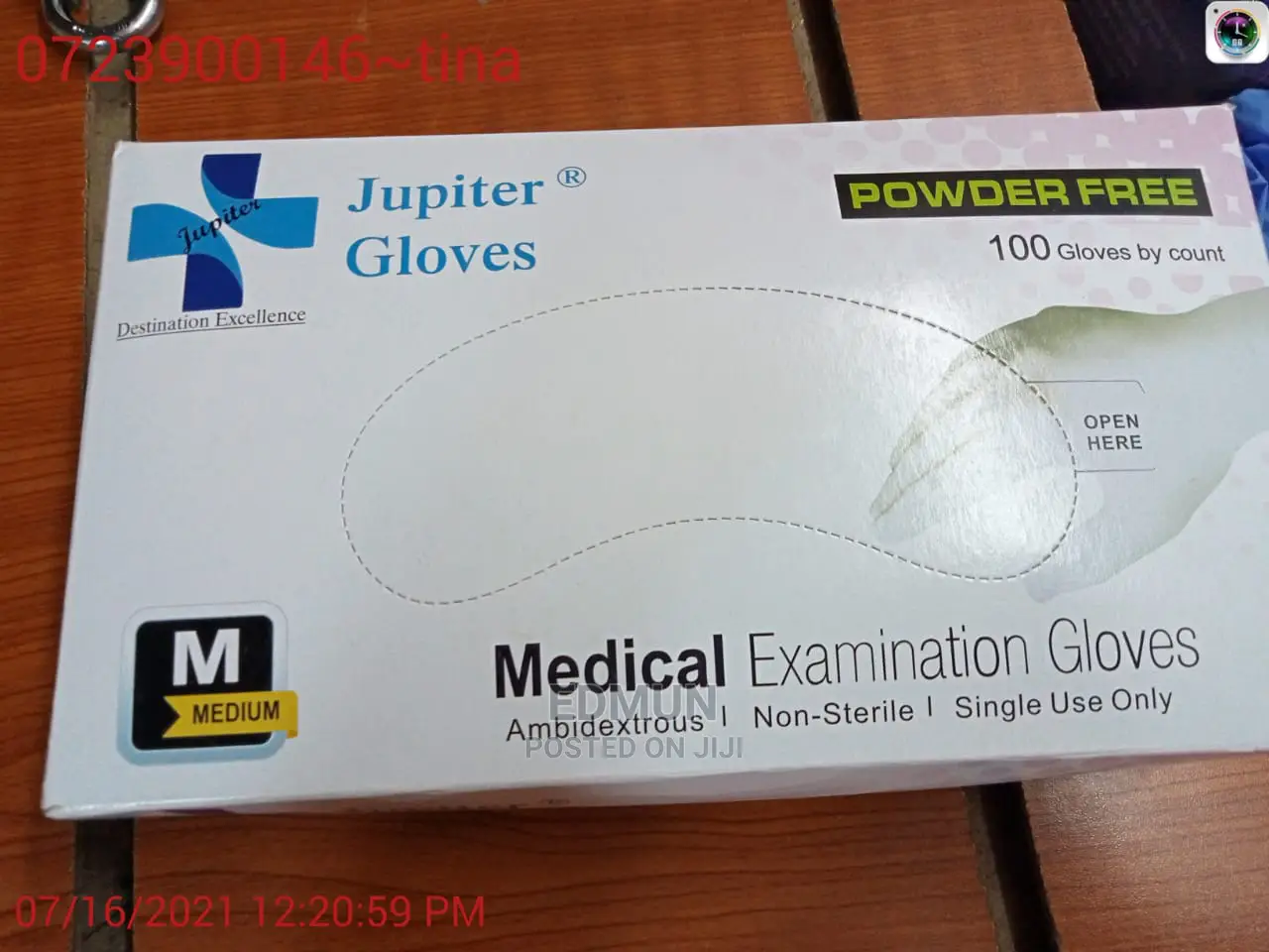 Blue Nitrile Gloves Powder Free- Food Grade