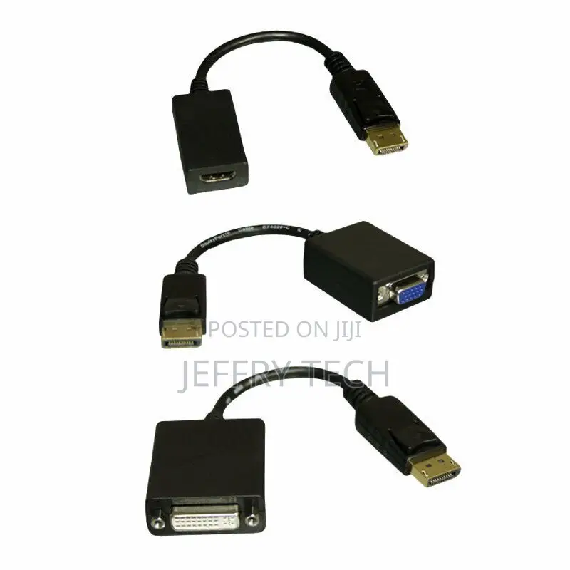 Displayport DP Male to VGA DVI HDMI Female Converter Adapter