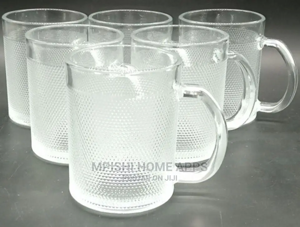 Glass Tea/Coffee Cups 6pcs