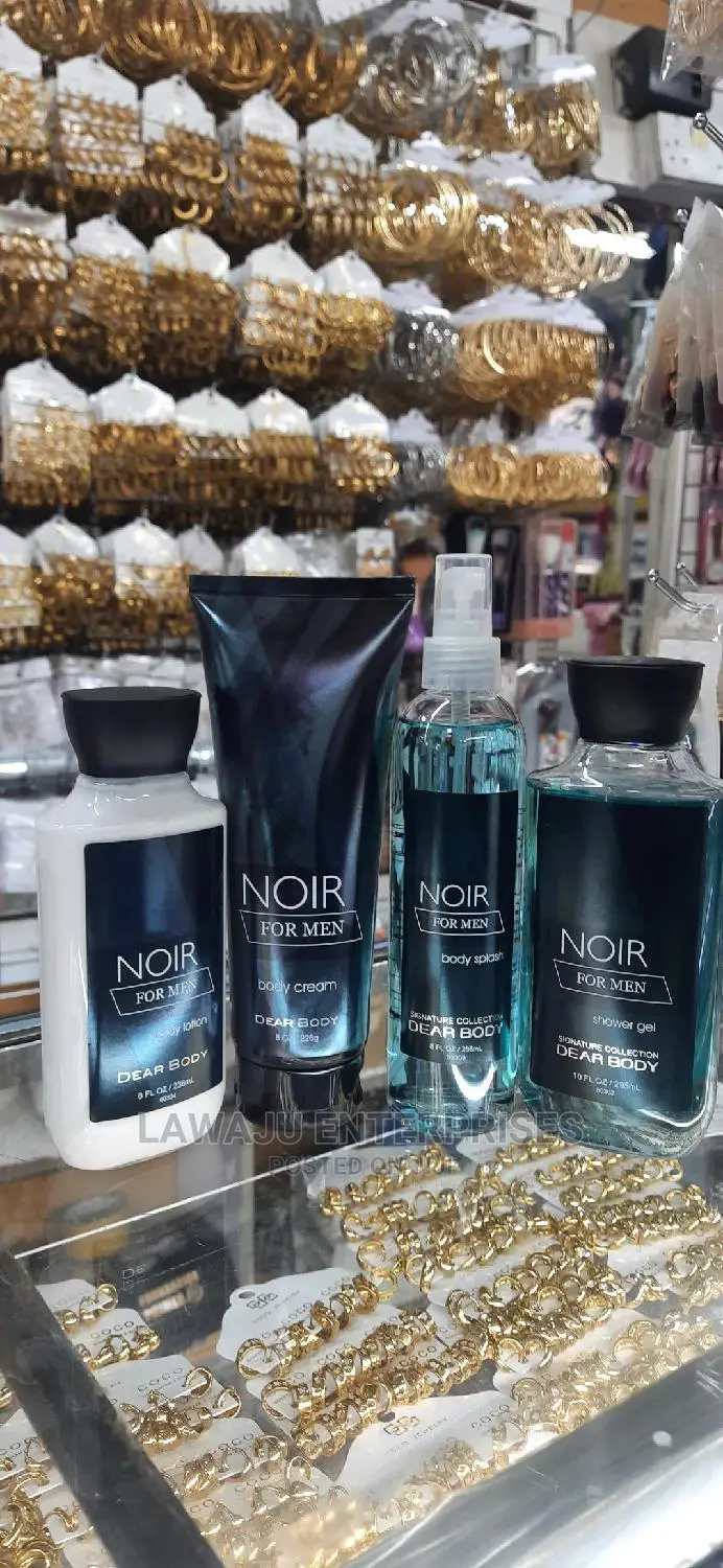 Noir for Men 4in1 Set Spray, Cream, Lotion Gel Scent