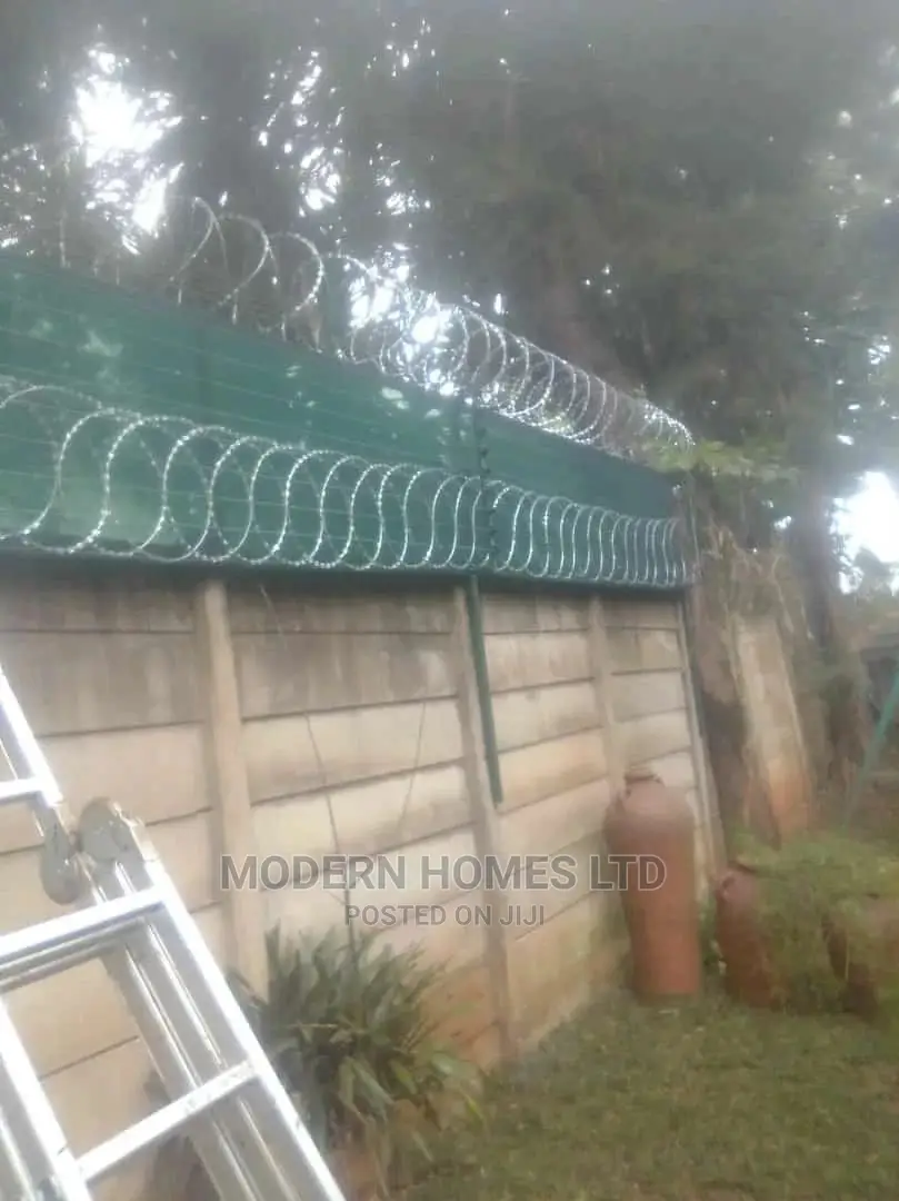 Privacy Screen and Razor Fence Security