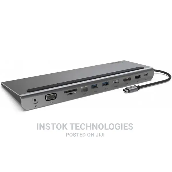 Belkin Connect USB Type-C 11-In-1 Multiport Dock (Silver)