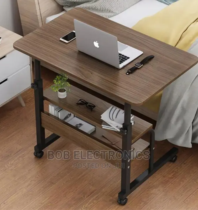 Adjustable Laptop Table With A Shelf