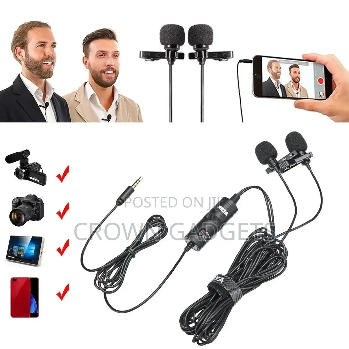 By-M1DM Dual Omni-Directional Lavalier Mic